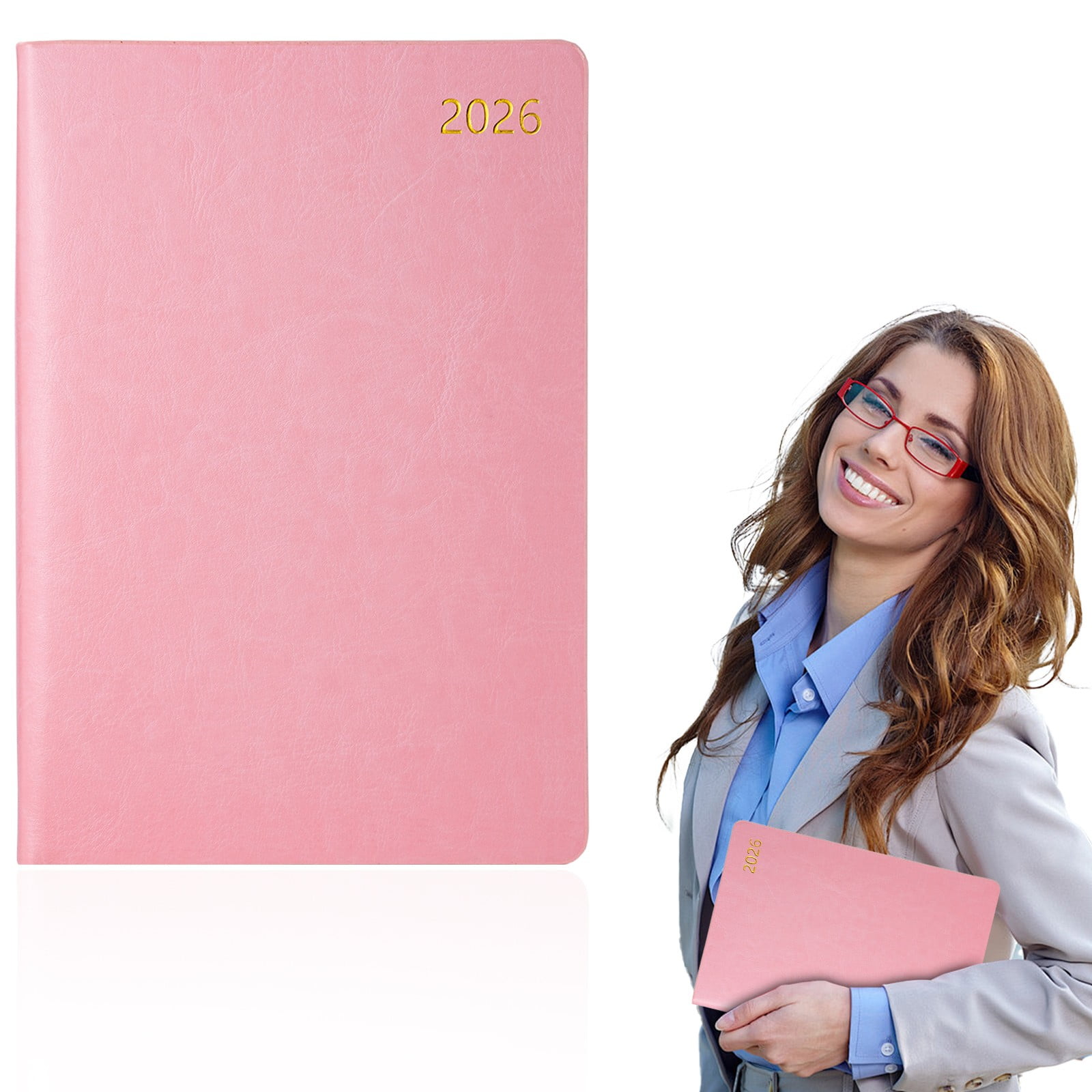 Gnwei 2026 Planner, Weekly and Monthly Calendar Agenda Book, Jan 2026 - Dec 2026, Hardcover Planning Academic Planner for Office School Supplies and Desk Accessories (7.8'' x 10.7'')