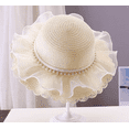 thumbnail image 2 of Yoyauz Straw Hat Girl Kids Sun Hat Summer Beach Hat Straw Pocket Set For Outdoor Activities, 2 of 5