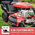 Gas Powered Push Lawn Mower, 3 in 1 Lawn Mower with Bag, 21 Inch 209CC