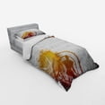 thumbnail image 3 of Ambesonne Grey Bedding Set 4 Pcs, Street Sport Passion, Queen, Charcoal Orange, 3 of 3
