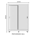 thumbnail image 3 of Ropero Closet Madesa Denver 2 Puertas Corredizas con Pies Blanco, 3 of 6