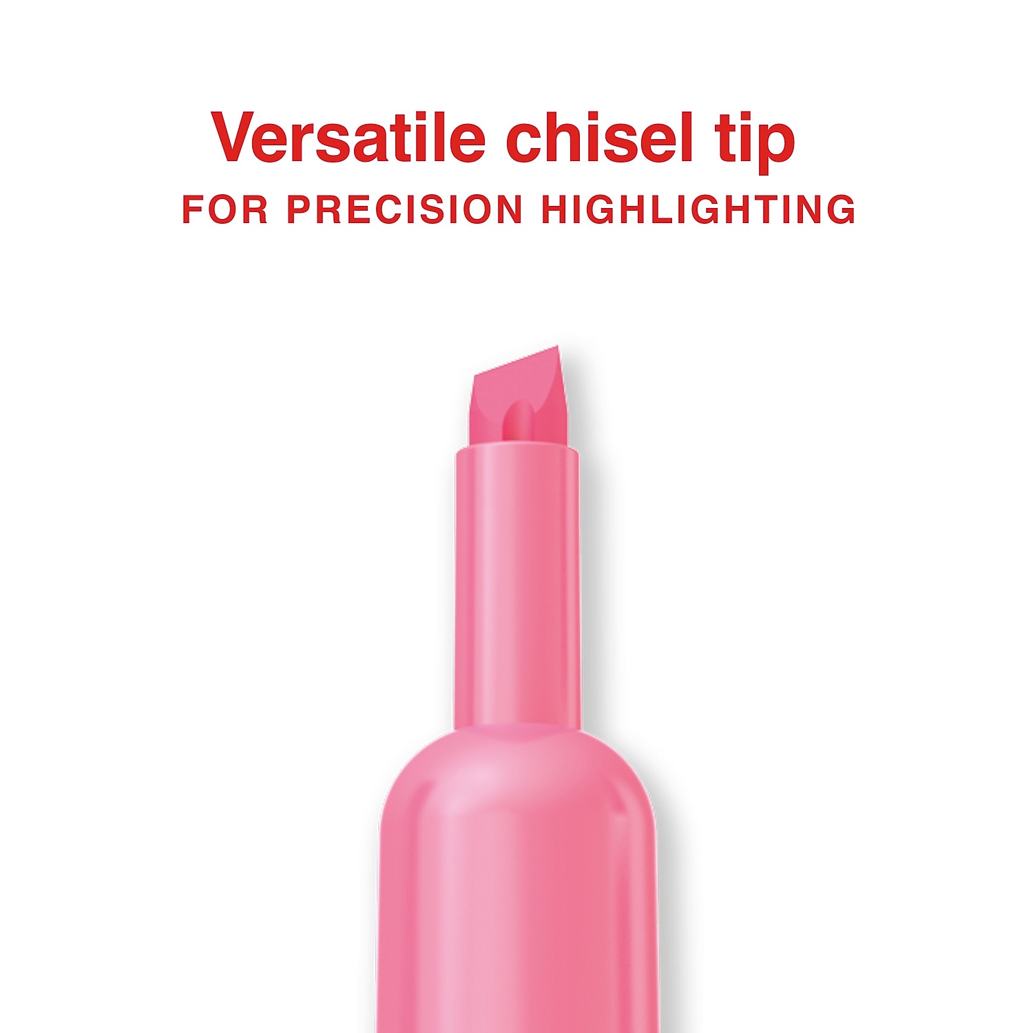 Staples Hype Tank Highlighter Chisel Tip Pink 12-Pack photo 4