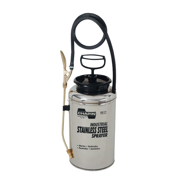 Chapin Stainless Steel Sprayer, 2 gal, 12 in Extension, 42 in Hose by Chapinâ„¢