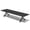 Black-138", variant on Crestlive Products 118" Outdoor Aluminum Dining Table for 12 People, Black Extra Long Patio Table with X Frame Legs and Adjustable Umbrella Hole, Heavy Duty Backyard Deck Garden Dining Tables