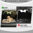 thumbnail image 4 of COEQINE Universal Car Trunk Mat All Weather Cargo Liner Floor Mat with Non-Slip Backing Scratch-proof Pet Cargo Mat Suitable for Most Car Models, Retro Hummingbird Floral, 4 of 7
