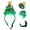 Green, variant on 1 Pack Christmas Holiday Pet Adjustable Headband Accessory in Assorted Styles – Festive Pet Costume Headband for Dogs & Cats, Red