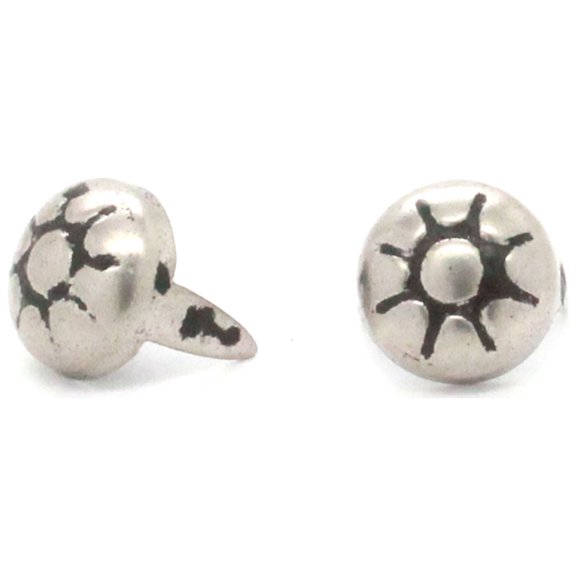 Antique Nickel Old World Parachute 3/8" Nail Head Spots 100 pk NH2103-21 Stecksstore