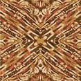thumbnail image 1 of Ahgly Company Machine Washable Indoor Square Transitional Orange Area Rugs, 6' Square, 1 of 7
