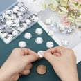 thumbnail image 2 of 60Pcs 20mm Self-Adhesive Acrylic Clear Rhinestones with Container Flat Back Round Crystal Circle Gems Sparkling Plastic Stickers, 2 of 9