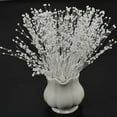 thumbnail image 6 of Zhaomeidaxi 50 Stems Faux Pearls String Wedding Bouquet Floral Beaded Sticks for DIY Bride Bouquet, Wedding Party Garland Decor, Table Centerpiece, 6 of 7