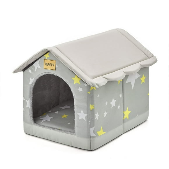 Casa de cama para mascotas Jiupety, acogedora, interior/exterior, S, para gatos y perros