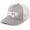 Graphite/Silver/Graphite, variant on Mens Christian Rooted In Christ Embroidered Rope Hat Foam Front Mesh Back Trucker Hat, Black/White
