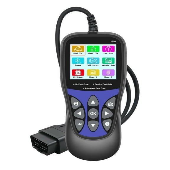 V850 Car Diagnostic Scanner OBD2 Engine Check Automotive Code Reader Battery Multi-langua ,Sturdy and Compact