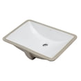 thumbnail image 4 of Eago BC227 White Ceramic 22 x 15 in. Undermount Rectangular Bathroom Sink, 4 of 5