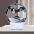 thumbnail image 4 of 3D Flowing Sand Night Light Hourglass Lamp Moving Sand Picture Decor, 4 of 9