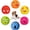 Regular Ball Multi-color, variant on Latex Dog Squeaky Toys Rubber Soft Dog Toys Chewing Squeaky Toy Fetch Play Balls Toy for Puppy Small Pets 6pcs for Mini, Small Breeds, 2.28"*2.28"*1.30"