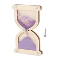 thumbnail image 2 of Milaget Wooden Hourglass Busy Board Basic Skills Educational Toy Learning Activities Light Violet, 2 of 9