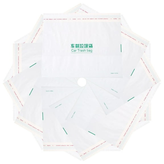 EXHUMKY Disposable Vomit Bags for Car with Large Capacity and Self Adhesive Design 60pcs Assorted Color