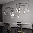 thumbnail image 3 of Sonneman S1t01k-Rc066828 Suspenders Led 3-Bar Offset Ring Multi Light Pendant - Black, 3 of 5