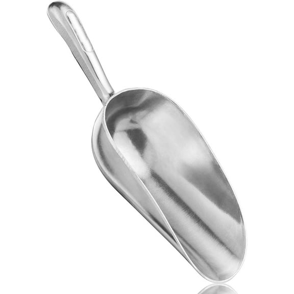 Tackleit Metal Ice Scoop, Multi-Purpose Aluminum Food Scooper for Flour, Beans, Grains, and More, 5 oz