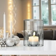 thumbnail image 4 of WGV Clear Hurricane Candle Shade Chimney Tube - 5" Wide x 6" Height, Good quality, Heavy Weighted Base - 1 Pc, 4 of 7