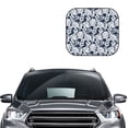 thumbnail image 2 of Xecao Hawaiian Style for Foldable Car Sun Shades (2-Pack) offer sun protection with an easy-fold design for convenient windshield shading., 2 of 7