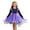 Purple, variant on Ruyang Girls Halloween Dress Cute Print Long Sleeve Tulle Dress Crew Neck Irregular Hem Dress Up Outfit for Holiday Party