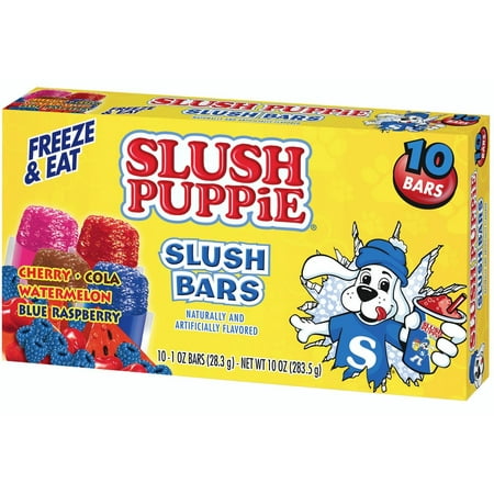 Slush Puppie Machine - Slush Bars, Assorted Flavors (12 Boxes, 10 - 1 oz bars per box) Slush Puppie