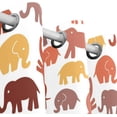 thumbnail image 5 of Coolnut Window Curtains Cute Elephants On White Thermal Insulated Blackout Grommet Printed Window Treatment Drapes - 84x55 in - Polyester 2 Panels, 5 of 5
