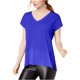 thumbnail image 1 of bar III Camiseta básica mixta para mujer, azul, mediana bar III  Camiseta básica, 1 of 2