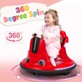 thumbnail image 3 of TOBBI-TOYS 12V Kids Bumper Car W/ Remote Control LED Lights 360 Spin Music for 3-8 Year Old Child, 3 of 12