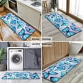 thumbnail image 6 of Blue Butterfly Group Pattern Kitchen Rug Mat,Kitchen Runner Rugs Non Skid Washable,Decorative Kitchen Floor Mats for Kitchen,Sink,Laundry,17"x47.2", 6 of 7