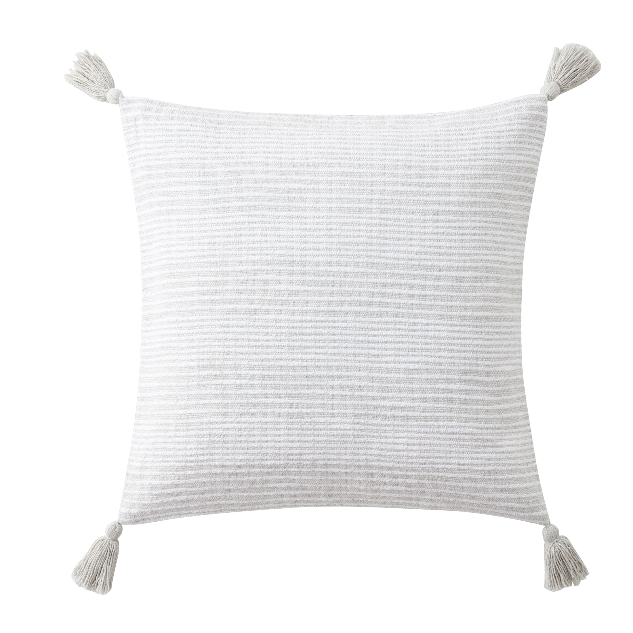 grey and white pillow covers