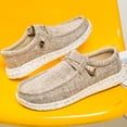thumbnail image 2 of Zapatos para niños Resbalón de lona transpirable en mocasines planos Elástico ajustable casual 42-46 EVA Calzado perezoso resistente al aire libre 42 seitruly AP003942-01, 2 of 7