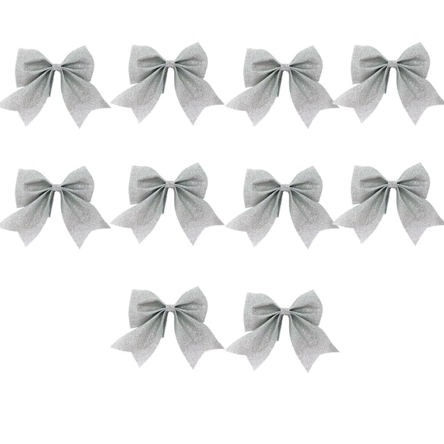 Christmas Bows Decoration,Decorative Bow Festival Supplies Christmas Decorative Bow Celebrations Bow Festival Essentiales 10 Pack Beautiful Solid Color,Christmas Bows for Tree