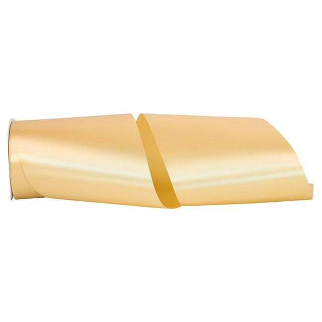 Reliant Ribbon 4700-826-25K 6 in. 50 Yards Single Face Satin Allure Ribbon, Raw Silk