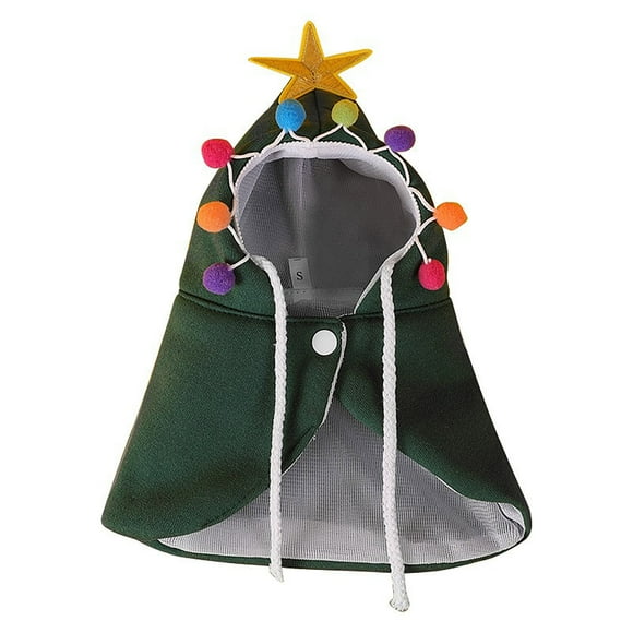 HJKIEUXL Pet Clothes Hangers Large Kuoser Warm Dog Coat, Reversible Dog Jacket Waterproof Festive Christmas Cat Cloak For Kids Transformation Outfit Whimsical Prankster Accessory Easy Wear Design