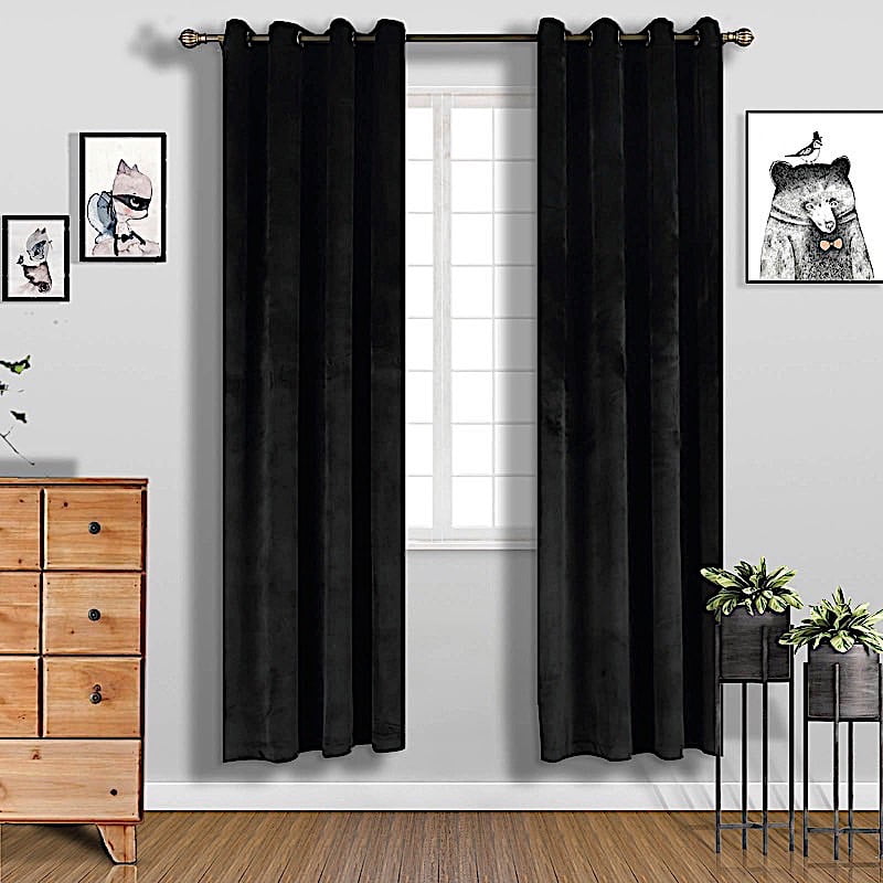 Balsacircle 52 X 96 Inch Premium Velvet Curtains Drapes Panels