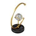 thumbnail image 4 of Abstract Art Desk Ornament, Modern Faux  Ball Tabletop Decor Iron Geometric Frame Sturdy Structure  For Living Room, 4 of 7