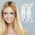 thumbnail image 4 of Unique Bargains 2 Pcs Waterproof Freckles Stickers Face Tattoo for Costume Parties Blue Water Film Paper PET Film, 4 of 5