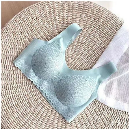

Ice Silk Female Underwear Sweat Proof Removable Latex Bra for Daily Wear Sports Bra XL