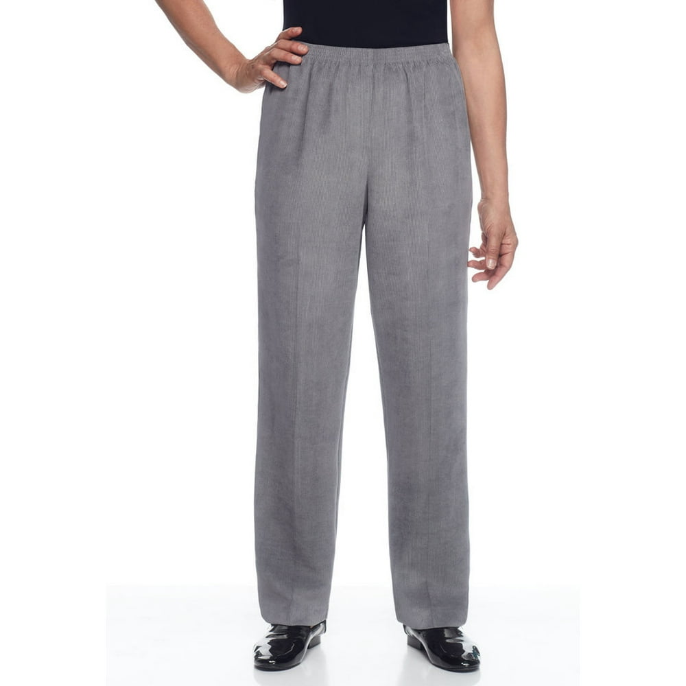 Alfred Dunner Women's Corduroy Elastic Waist Pants
