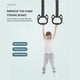 thumbnail image 3 of Anillo de gimnasio para niños Ehuebsd Equipo de entrenamiento de fuerza Correa ajustable 2 m, 3 of 9