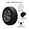 thumbnail image 4 of Kdxio Donut for Tire Cover Wheel Protectors Tyre Covers Weatherproof Wheel Covers Universal Fit for Trailer Rv SUV Truck Camper Travel Trailers 15 inch, 4 of 8