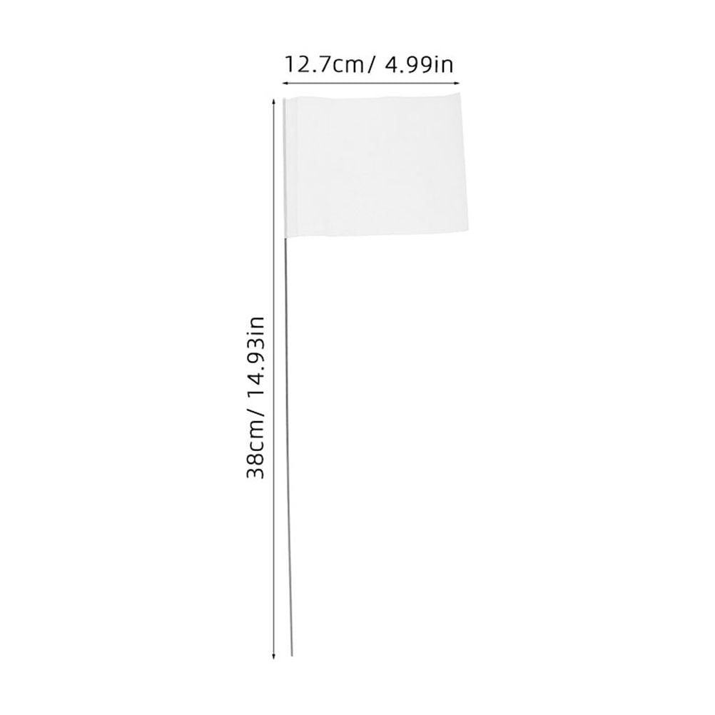 RUNROTOO 25Pcs Garden Flags for Outside Use and Distance Measurement