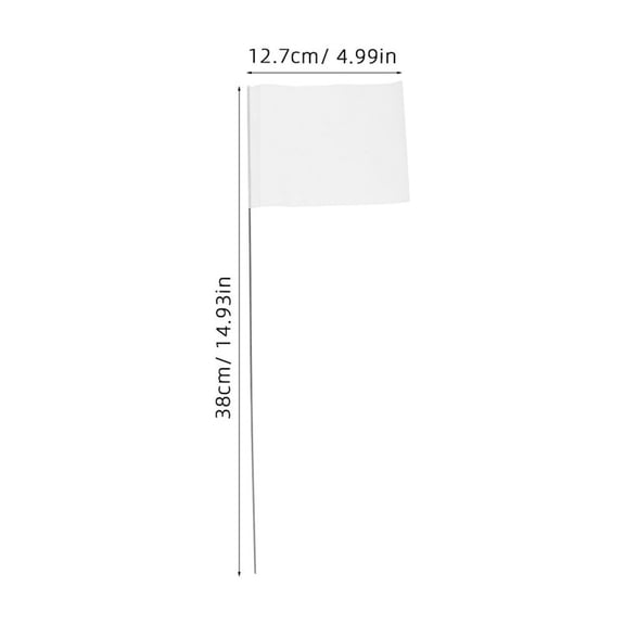RENACLIPY QIDITONG 25pcs Rectangular Marking Flags for Construction Sites, Gardens, Yards, Outdoor Use, and Bright