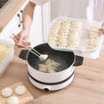 thumbnail image 4 of Caja De Almacenamiento De Bola De Masa Congelada, Caja De Almacenamiento De Bola De Masa Blanca Apilable De 3 Capas Para Wonton, 4 of 7