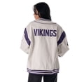thumbnail image 4 of Unisex The Wild Collective  White Minnesota Vikings Oversized Retro Full-Zip Jacket, 4 of 7