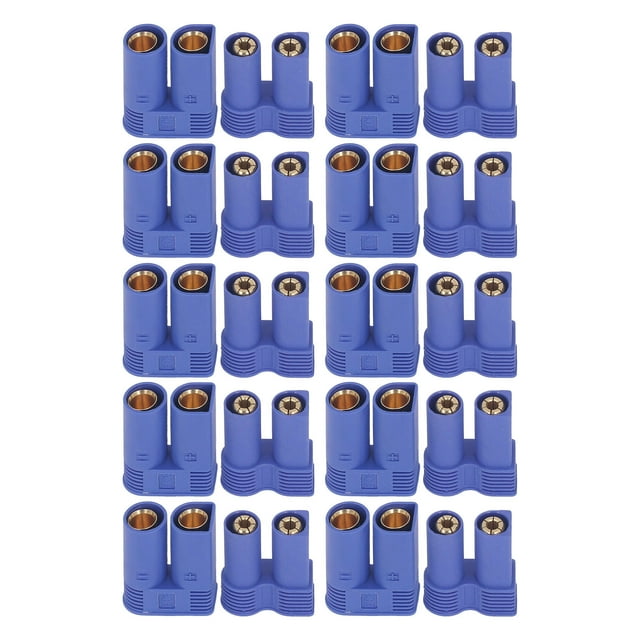 Conector de clavija de plátano, 10 pares de accesorios de modelo RC de conector de clavija de plátano dorado EC5 construidos para durar NikouMX herramienta