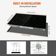 thumbnail image 6 of VEVOR Electric Cooktop, 4 Burners, 30'' Induction Stove Top, Built-in Magnetic Cooktop 7500W, 9 Heating Level Multifunctional Burner, LED Touch Screen w/ Child Lock & Over-Temperature Protection, 6 of 9